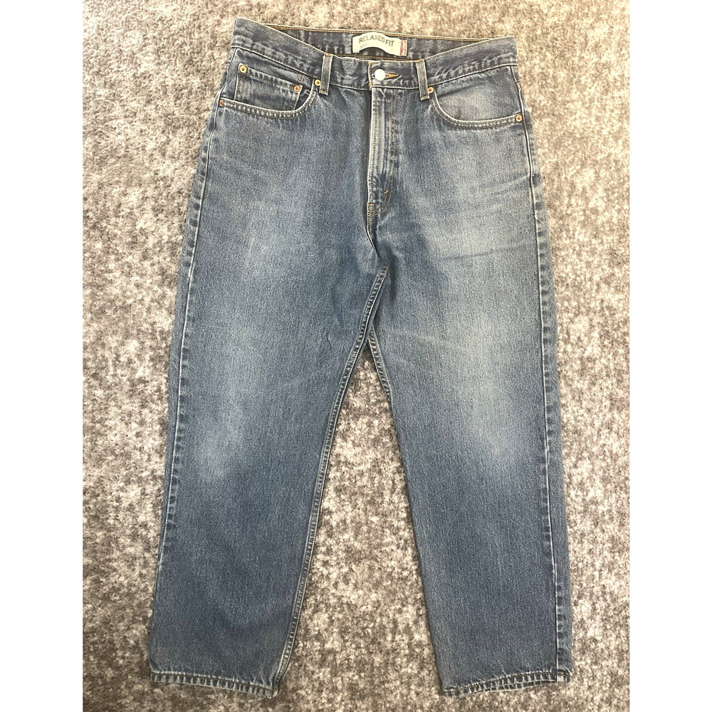 Levi's 550 Jeans Mens 33x28 Relaxed Fit Loose Straight Blue Medium Wash Denim
